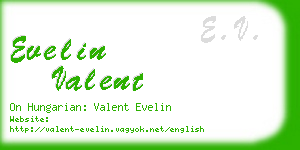 evelin valent business card